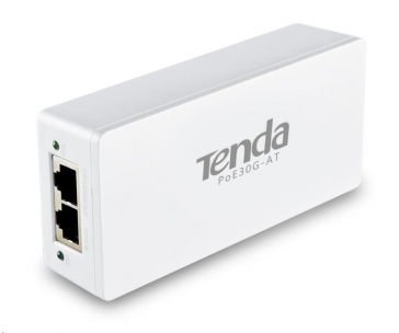 Tenda PoE30G-AT Gigabit Ethernet Power Injector, 30W, 802.3at, 802.3af,48V,PD Autodet.