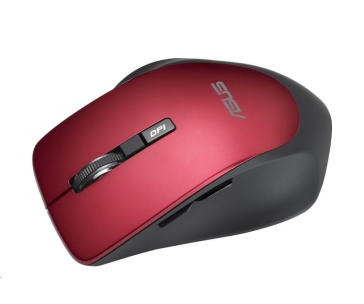 ASUS WT425 Mouse, laserová, bezdrátová, červená