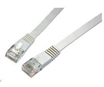 Solarix Patch kabel plochý CAT6 UTP LSOH 3m šedý non-snag-proof C6-111GY-3MB