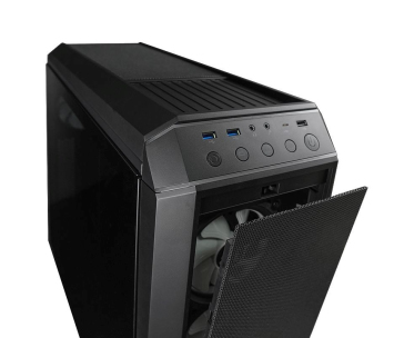 CHIEFTEC skříň STALLION 3, ATX, 1x USB-C 3.2, 2x USB 3.1, 1x USB 2.0, 4x 120mm RGB Fan, černá