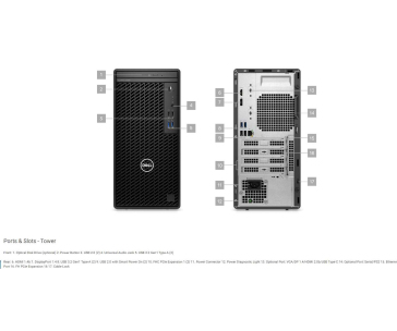 DELL PC OptiPlex 7020 MT/180W/TPM/i5 14500/8GB/512GB SSD/Integrated/DVD RW/vPro/Kb/Mouse/W11 Pro/3Y PS NBD