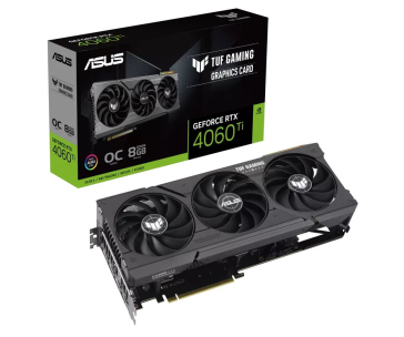 BAZAR - ASUS VGA NVIDIA GeForce RTX 4060 Ti TUF GAMING OC 8G, 8G GDDR6, 3xDP, 1xHDMI -z montáže(Náhradní krabice)