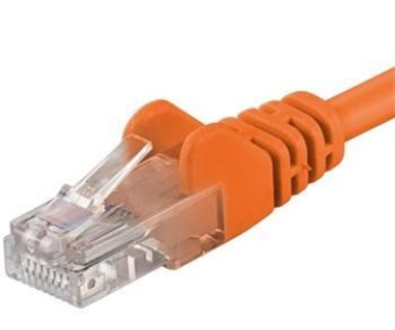 PremiumCord Patch kabel UTP RJ45-RJ45 CAT6 0.5m oranžová