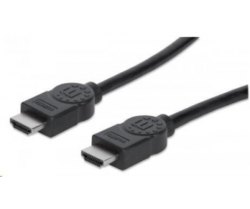 MANHATTAN kabel High Speed HDMI 4K, 3D, Male to Male, stíněný, černý, 7,5m