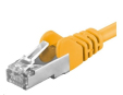 PREMIUMCORD Patch kabel CAT6a S-FTP, RJ45-RJ45, AWG 26/7 0,25m žlutá