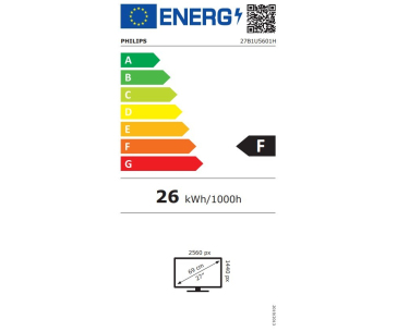 Philips MT IPS LED 27B1U5601H/00 - IPS panel, 2560x1440, HDMI, DP, USB-C, USB, LAN, repro, pivot, webcam