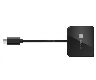 CONNECT IT USB-C hub, 3v1 (USB-C,USB-A,HDMI), externí, černý