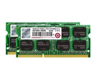 TRANSCEND SODIMM DDR3L 16GB (Kit of 2) 2Rx8 CL11