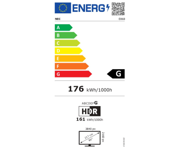 SHARP/NEC LFD 98" MultiSync E988, 3840x2160, 400nit, 8000:1, 8ms, 24/7, USB, VGA, HDMI,, LAN, MediaPlayer