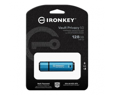 Kingston Flash Disk IronKey 128GB Vault Privacy 50 AES-256 Encrypted, FIPS 197