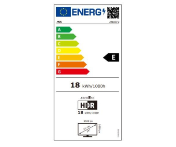 AOC MT IPS LCD WLED 23,8" 24B3CF2 - IPS panel, 100Hz, 1920x1080, HDMI, USB-C, USB 3.2, repro, nast. vyska, rozbalen