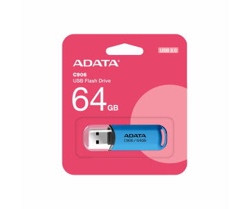 ADATA Flash Disk 64GB C906, USB 2.0, modrá