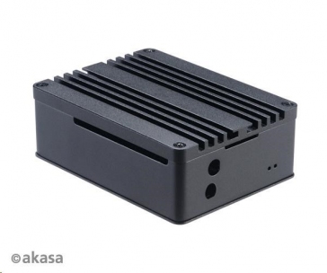 AKASA krabička pro Raspberry Pi 3 a Asus Tinker/S, Extended Aluminium, with Thermal Modules (SD Slot concealed)