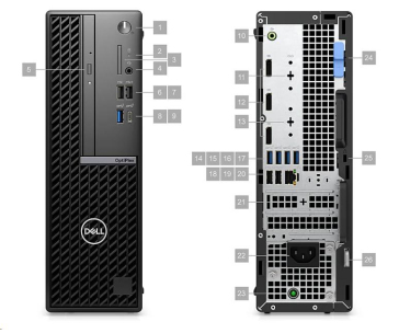 DELL PC OptiPlex 7020 SFF/180W/TPM/i5 14500/16GB/256GB SSD/Integrated/WLAN/vPro/Kb/Mouse/W11 Pro/3Y PS NBD