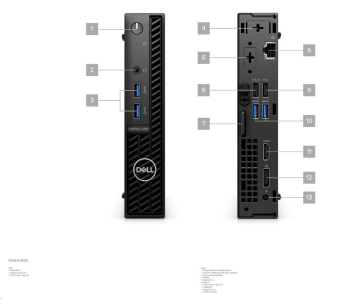 DELL PC OptiPlex Micro Plus 7020 MFF/TPM/i5 14500/16GB/512GB SSD/180W/WLAN/vPro/Kb/Mouse/W11 Pro/3Y PS NBD