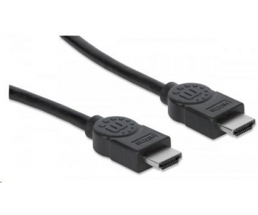 MANHATTAN kabel High Speed HDMI 4K, 3D, Male to Male, stíněný, černý, 7,5m