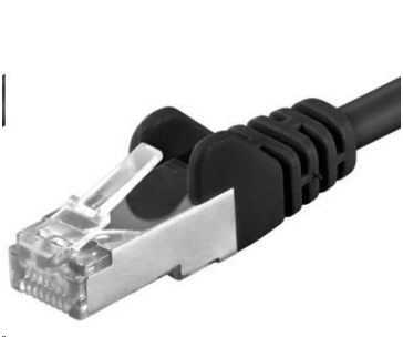 PREMIUMCORD Patch kabel CAT6a S-FTP, RJ45-RJ45, AWG 26/7 5m černá