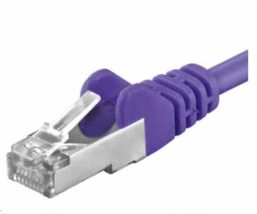 PREMIUMCORD Patch kabel CAT6a S-FTP, RJ45-RJ45, AWG 26/7 0,5m šedá