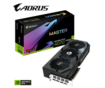 GIGABYTE VGA NVIDIA GeForce RTX 4070 Ti SUPER AORUS MASTER OC 16G, 16G GDDR6X, 3xDP, 1xHDMI