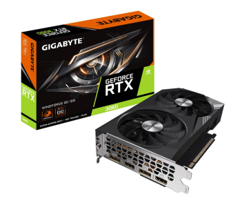 GIGABYTE VGA NVIDIA GeForce RTX 3060 WINDFORCE LHR OC 12G Rev. 2.0, 12G GDDR6, 2xDP, 2xHDMI