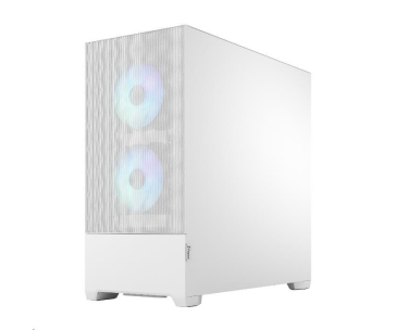 FRACTAL DESIGN skříň Pop Air RGB White TG Clear Tint, 2x USB 3.0, bez zdroje, ATX