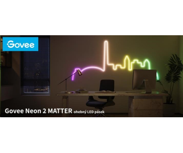 Govee Neon MATTER LED rohová lišta 5m - RGBIC