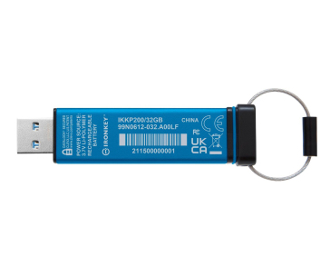 Kingston Flash Disk IronKey 32GB USB-C IronKey Keypad 200C, FIPS 140-3 Lvl 3 (Pending) AES-256