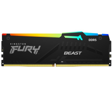 KINGSTON DIMM DDR5 128GB (Kit of 4) 5200MT/s CL40 FURY Beast RGB XMP