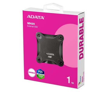 ADATA Externí SSD 1TB SD620, USB Micro-B, USB 3.2 Gen 2, R:520/W:460MB/s, černá