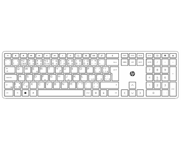 HP 975 Dual-Mode Wireless Keyboard