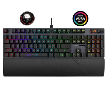 ASUS klávesnice ROG STRIX SCOPE II, mechanická, drátová, ROG RX RED / PBT, US