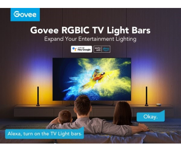 Bazar - Govee SMART LED RGBIC Panel 38cm pro TV 43-75" - 2ks - pošk. obal