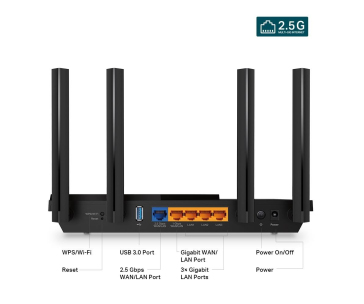 TP-Link Archer AX55 Pro OneMesh/EasyMesh WiFi6 router(AX3000,2,4GHz/5GHz,3xGbELAN,1x2,5GbELAN/WAN,1xGbELAN/WAN,1xUSB3.0)