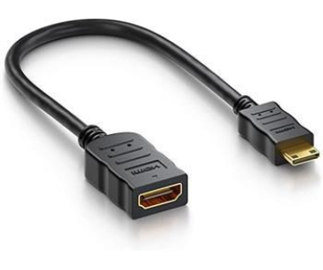 PremiumCord Flexi adaptér HDMI Typ A samice - mini HDMI Typ C samec pro ohebné zapojení