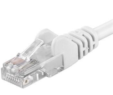 PremiumCord Patch kabel UTP RJ45-RJ45 CAT6 1m bílá