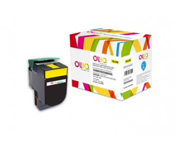 OWA Armor toner pro LEXMARK C540, 543, 544, 546, X543, X544, X546, X548, 2000 Stran, C540H1YG, žlutá/yellow