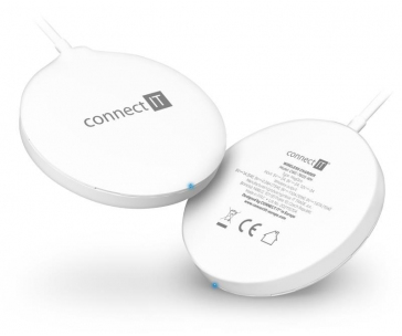 CONNECT IT MagSafe Wireless Fast Charge bezdrátová nabíječka, 15 W, bílá