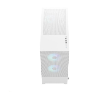 FRACTAL DESIGN skříň Pop Air RGB White TG Clear Tint, 2x USB 3.0, bez zdroje, ATX