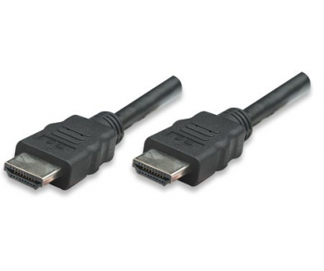 MANHATTAN kabel HDMI s Ethernetem, HEC, ARC, 3D, 4K, stíněný, 15m, Black