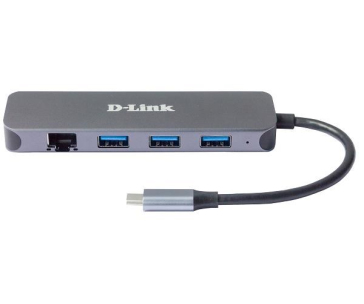 D-Link DUB-2334 USB-C Hub with Gigabit Ethernet and 3x USB3.0