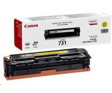 Canon TONER  CRG-731Y žlutá pro i-SENSYS LBP7100Cn, LBP7110Cw, MF623Cn, MF628Cw, MF8230Cn, MF8280Cw (1 500 str.)