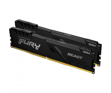 KINGSTON DIMM DDR4 32GB (Kit of 2) 3733MT/s CL19 1Gx8 FURY Beast Černá