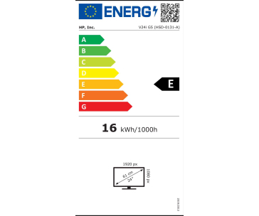 LCD HP V24i G5; 23.8" IPS matný; FHD 1920x1080; 250 nitů; 5ms; HDMI, DisplayPort, VGA