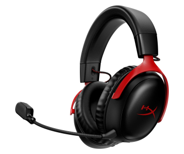 HyperX Cloud III Wireless BLK/RED GAM HEADSET - Sluchátka k PC