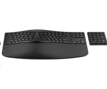 HP 960 Black Ergonomic Wireless Keyboard - bezdrátová ergonomická klávesnice CZ/SK