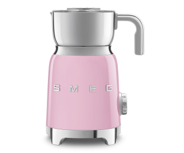 BAZAR - Smeg MFF11PKEU, napěňovač mléka, 500 W, 600 ml, horká čokoláda / mléko, lehká pěna, růžový - opraveno