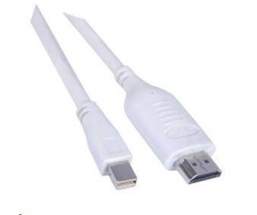 PREMIUMCORD Kabel Mini DisplayPort - HDMI 3m, bílý