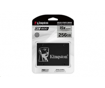 Kingston SSD 256GB KC600 SATA3 2.5" (R:550, W:500MB/s)