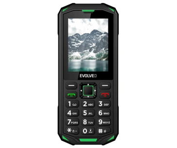 EVOLVEO StrongPhone X5, vodotěsný odolný Dual SIM telefon, černo-zelená