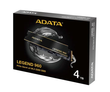 ADATA SSD 4TB LEGEND 960, PCIe Gen4 x4, M.2 2280, (R:7400/ W:6800MB/s)